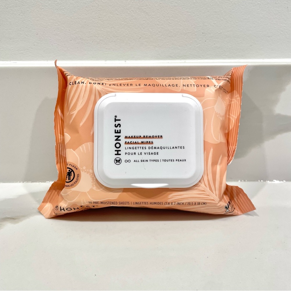 🟠5/$25 NEW The Honest Company Makeup Remover Facials Wipes